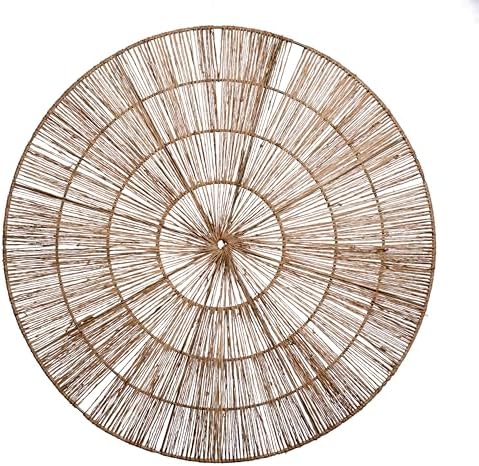 PEMAR Handwoven Jute Wall Hanging Baskets, Set of 3 Round Woven Wall Decor (22", 19", 15"), Decorative Wall Accents for Living Room, Bedroom and Entryway - Image 2