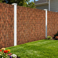 Brown 2 Pack 6FT X16.4FT Reed Fencing Roll Bamboo Privacy Screen by SHYDZYYC