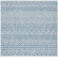 SAFAVIEH Washable Rug Outdoor Courtyard Collection - 7'10" Square, Grey & Navy, Non-Shedding & Easy Cleaning, Ideal for Patio, Backyard, Mudroom (CY8196-36812) by Unknown
