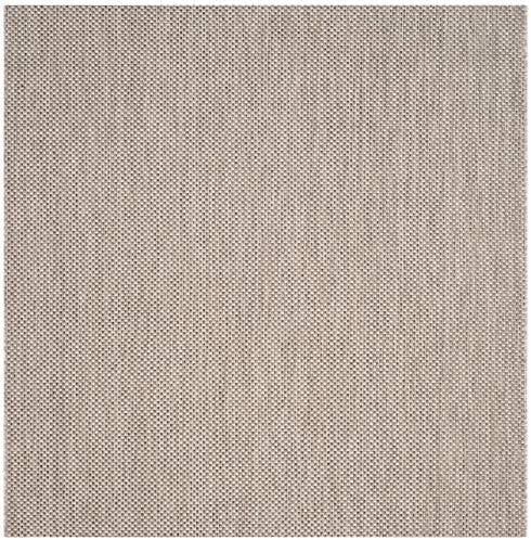 SAFAVIEH Courtyard Outdoor Square Rug 7'10", Beige & Brown CY8521-36312 by Unknown