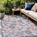 Luul Home Floral Indoor Outdoor Rugs 6x9 Large Area Rug for Living Room, Patio Decor, Kitchen, and Entryway Rug, Washable Stain Resistant Outside Carpet Multi 6 x 9 by Unknown