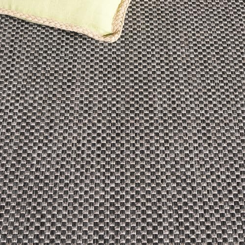 SAFAVIEH Courtyard Collection 2'3" x 20' Black/Beige CY8521 Indoor/ Outdoor Waterproof Easy Cleaning Patio Backyard Mudroom Runner Rug - Image 4