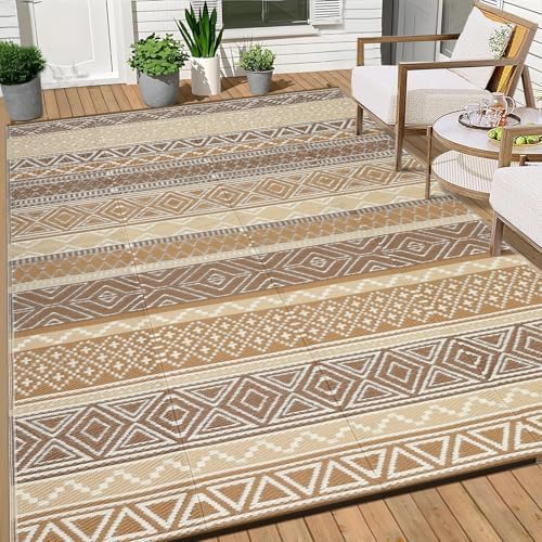 GAOMON Outdoor Rug 8x10 ft Waterproof Reversible Patio Rug by GAOMON