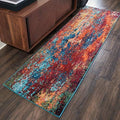 Nourison Home Celestial Atlantic 2'2" x 7'6" Area Rug - Easy Clean, Non Shedding, Bed Room, Living Room, Dining Room, Kitchen (8' Runner) by NourisonHome