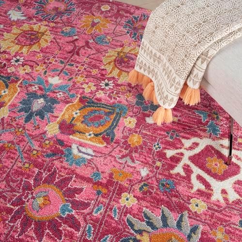 Nourison Home Passion Fuchsia 9' x 12' Area Rug - Easy Clean, Non Shedding, Bed Room, Living Room, Dining Room, Kitchen (9' x 12') - Image 5