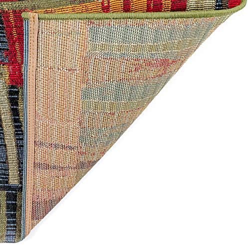 Liora Manne Marina Indoor Outdoor Rug - Multicolored Designs, Comfortable & Durable, Power Loomed, Polypropylene Material, UV Stabilized, Paintbox, 1'11" x 7'6" - Image 7