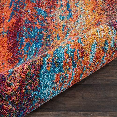 Nourison Home Celestial Atlantic 2' x 6' Area Rug - Easy Clean, Non Shedding, Bed Room, Living Room, Dining Room, Kitchen (6' Runner) - Image 5