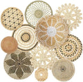 Tatuo 11 Pcs Boho Wall Basket Decor Woven Wall Hanging Art, Vivid by Tatuo