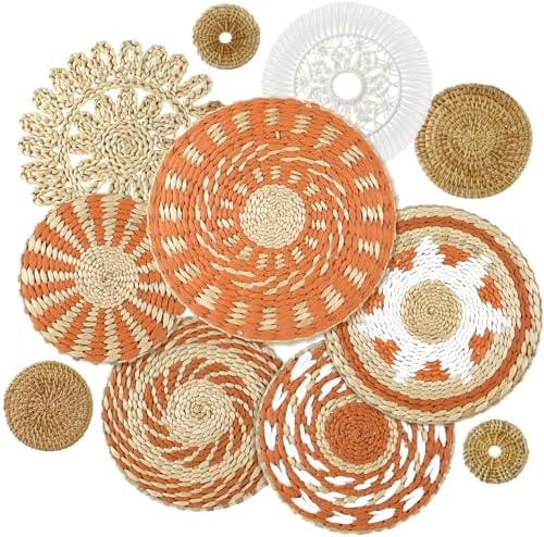 Tatuo 11 Pcs Boho Wall Basket Decor Woven Wall Hanging Art, Delicate by Tatuo