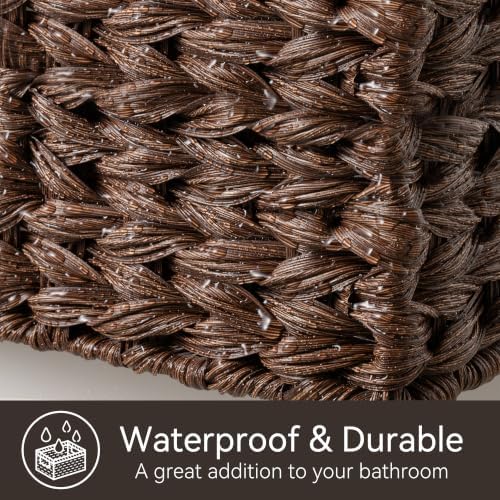 GRANNY SAYS Wicker Storage Baskets for Shelves, Brown Wicker Baskets,2-Pack - Image 5
