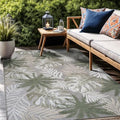 Luul Home Floral Indoor Outdoor Rugs 5x7 Large Area Rug for Living Room, Patio Decor, Kitchen, and Entryway Rug, Washable Stain Resistant Outside Carpet Green 5 x 7 by Unknown